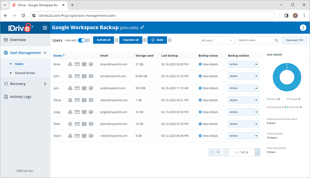 Google Workspace Backup